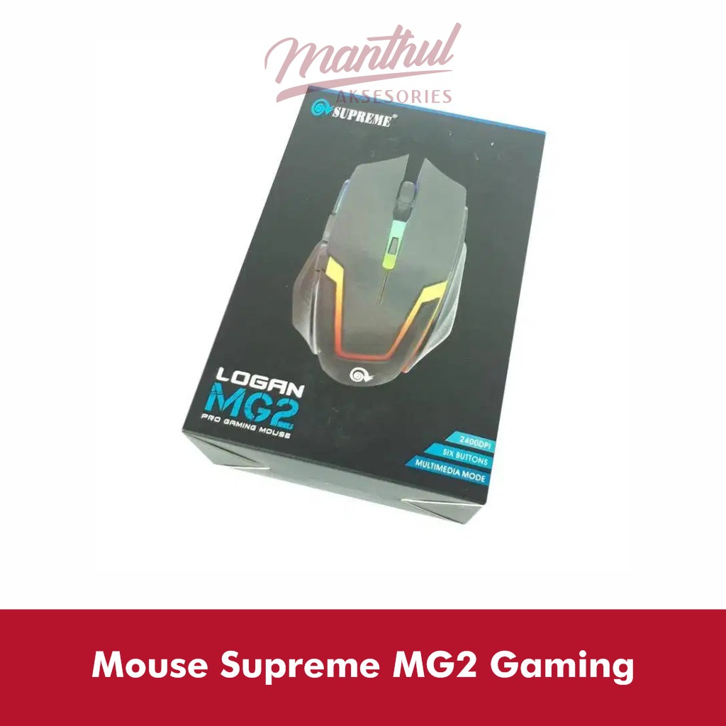 Mouse Supreme MG2 Gaming Usb Wired