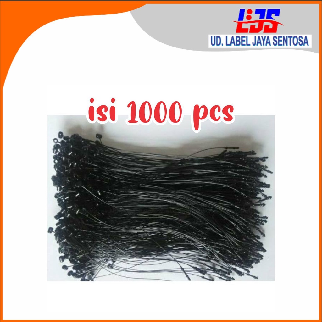

SALE !!! TALI HANGTAG / Hang tag PLASTIK / Loop Pin / LOCK STRING PIN isi 1000 pcs Label Jaya Label Jaya