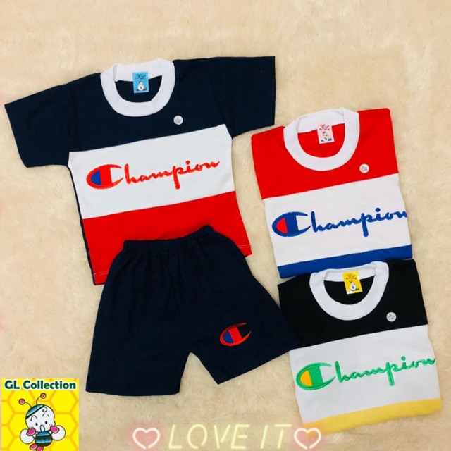 SETELAN PENDEK OBLONG BAYI 6-12BULAN BORDIR KAOS KATUN 100%