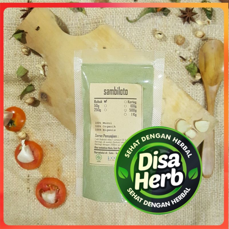

SAMBILOTO / SAMBIROTO BUBUK 100 GRAM - Andrographis Paniculata - MURNI - JSR - REMPAH