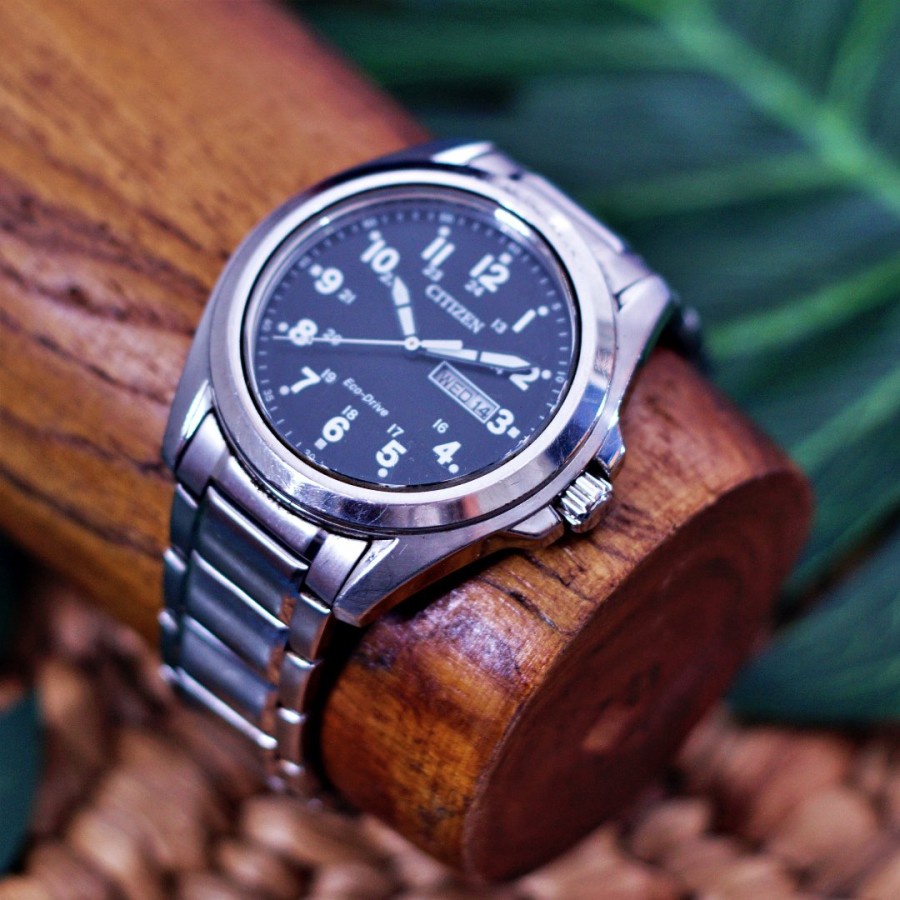 Jam Tangan Pria Premium Citizen eco drive garrison preloved