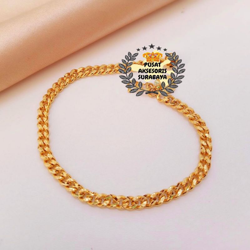 BEST SELLER GELANG RANTAI TITANIUM FASHION PRIA WANITA IMPOR