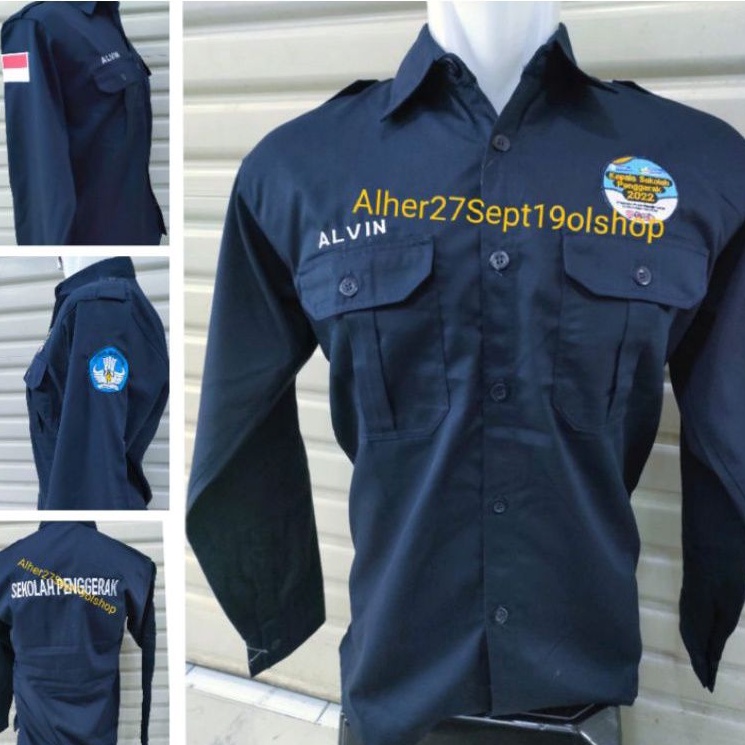 Kemeja sekolah penggerak baju sekolah penggerak seragam sekolah penggerak Pdh sekolah penggerak baju