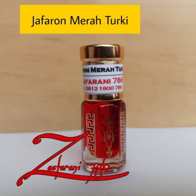 Minyak Jafaron Merah Turki 3 Ml Dijamin Asli Impor Murni Non Alkohol Shopee Indonesia