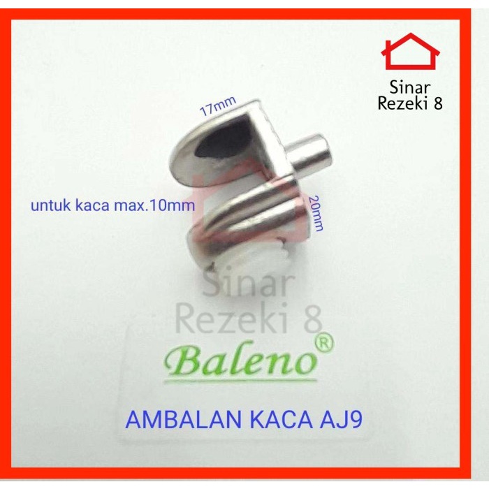 Ambalan Jepit Kaca AJ 9 / Tatakan Penyangga Kaca Kayu Lemari