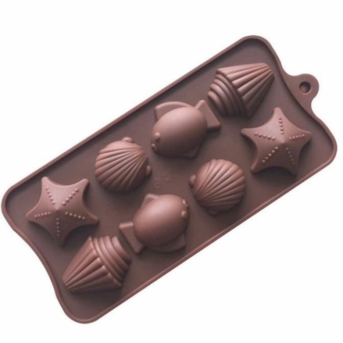 Cetakan Kue /Puding / Coklat/ Es batu motif bintang laut binatang laut