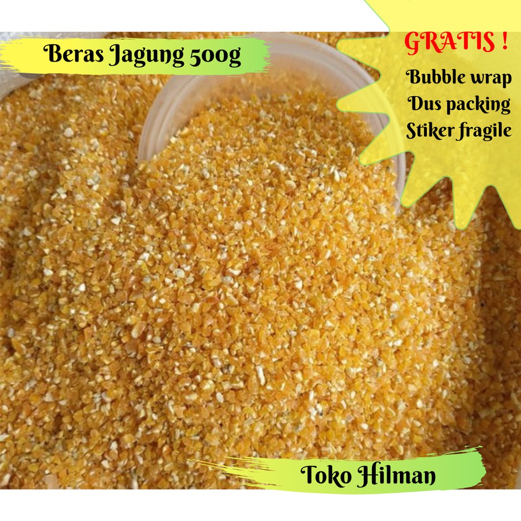 

Beras Jagung / Sego Jagung Bahan Pokok Kemasan 500g