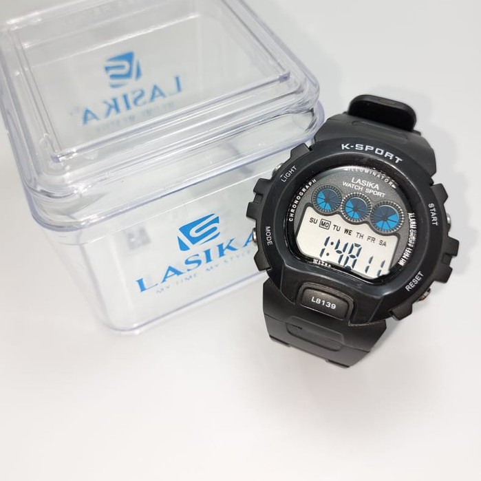 Jam Tangan Digital Premium Lasika 8139 Water Resistant Free Box Jam Tangan