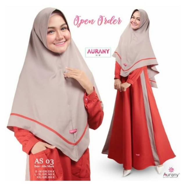 GAMIS AS 03 MERAH BATA ||  AURANY