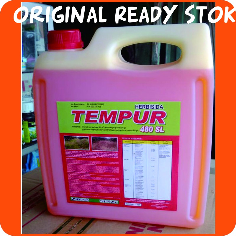 Obat racun pembasmi rumput liar semprot padi sawah ampuh sampai akar 5 liter