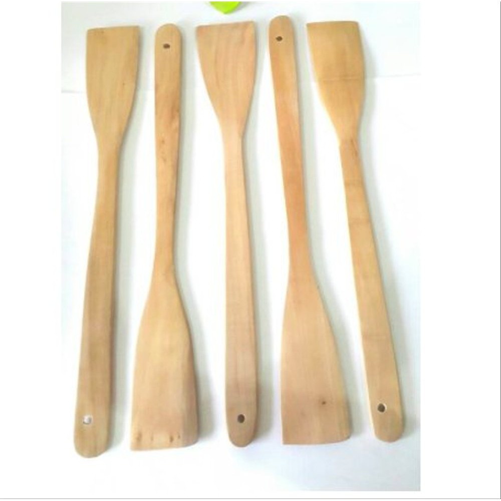 Sutil Kayu Ukuran 30 cm Spatula Kayu Kecil Soled Kayu Wood Spatula Sutil Anti Baret Wajan