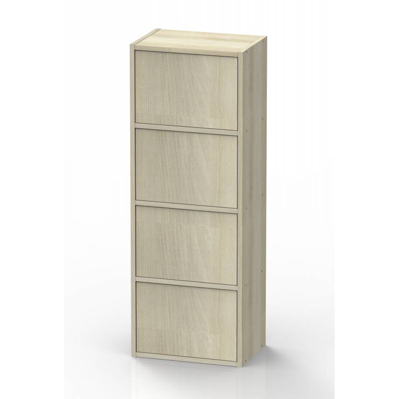 

JYSK Rak Buku Bookcase Door 4 Shelves Canute 42X29X116CM Acacia