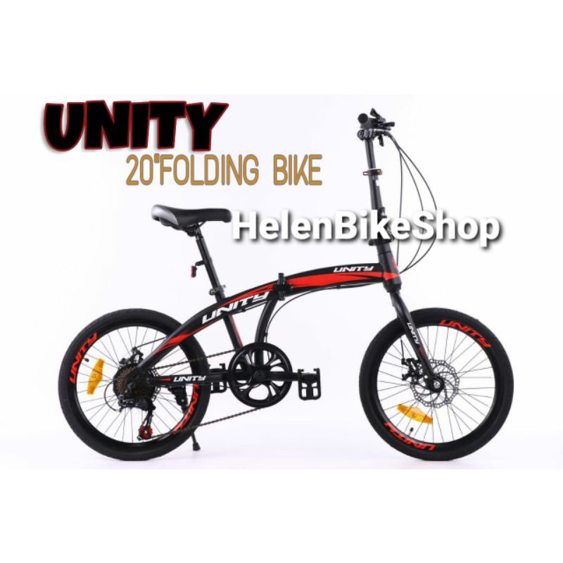 (Khusus Go-Send atau Grab)Sepeda Lipat 20 unity gigi 7 speed