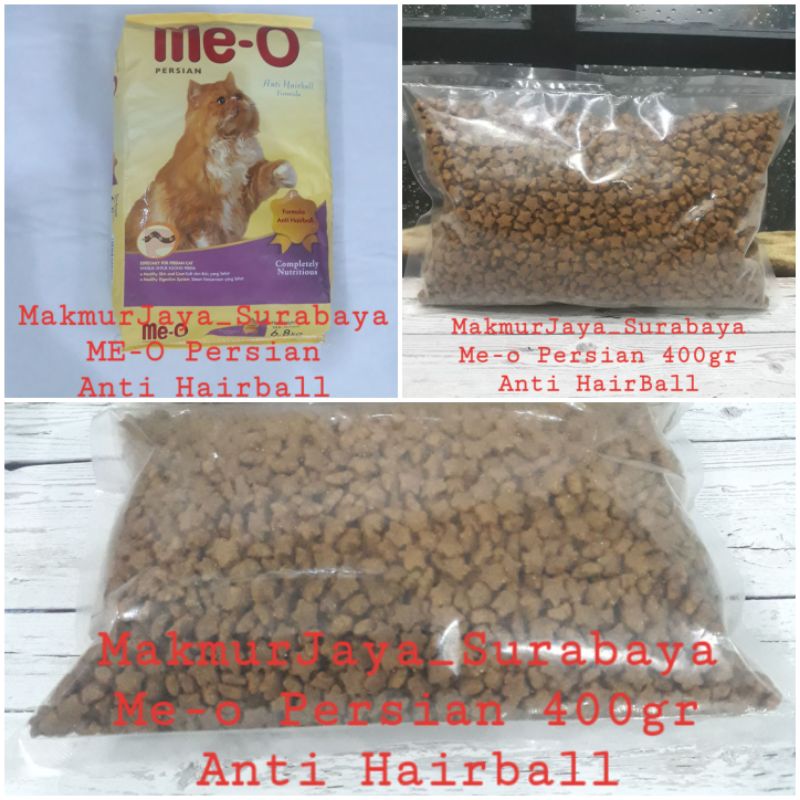 Meo Persian Adult Anti Hairball 400gr. Makanan Kucing kering Dry 400gr Meo