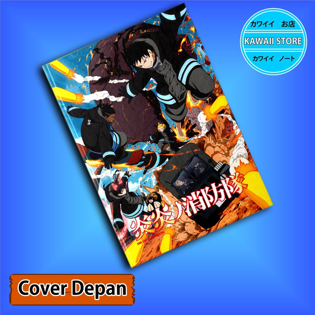 

Notebook / Pocket book Hard Cover Anime FIRE FORCE G uk A5 & A6 / Notes Book