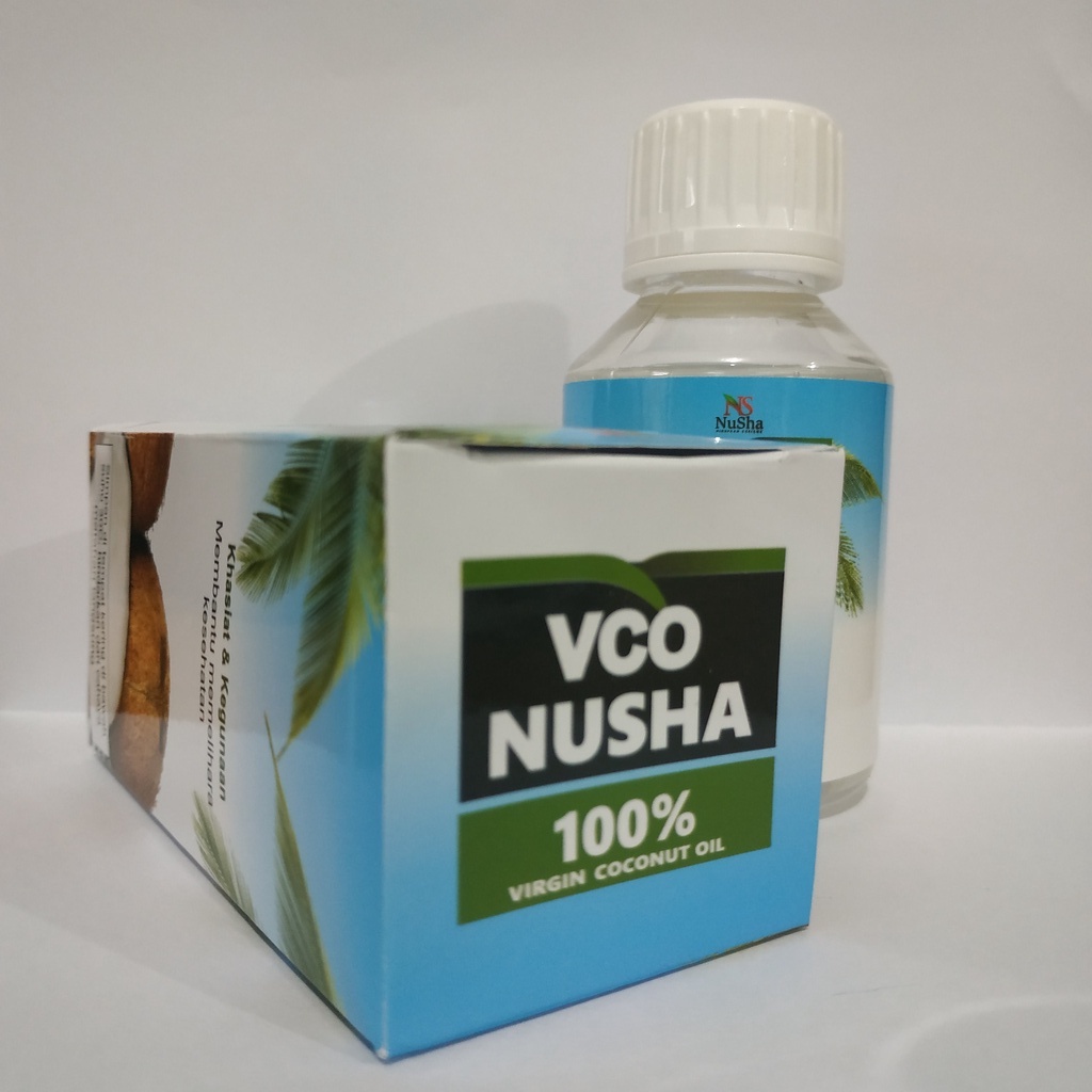 VCO NUSHA KUALITAS GRADE A BPOM Minyak Kelapa Murni Cair 100% Virgin Coconut Oil 100ml