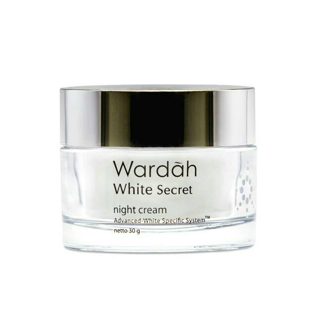 [BPOM] Wardah White Secret Night Cream 30 Gram / Pelembap Wardah / Krim Malam / White Secret Series