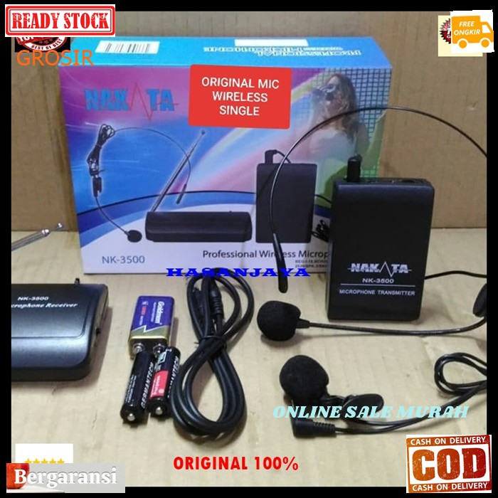 G120 Nakata Mic Wireless Single headset original 100% mik wireles bando microphone pro profesional mikrophone karaoke audio sound sistem system vokal vocal panggung dj studio G120  1 channel  Bisa KE SEMUA ALAT AUDIO SOUND  DAPET HEADSET + KLIP  MENGGUNAK