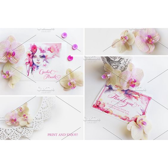 Orchid Fluide Watercolor Collection