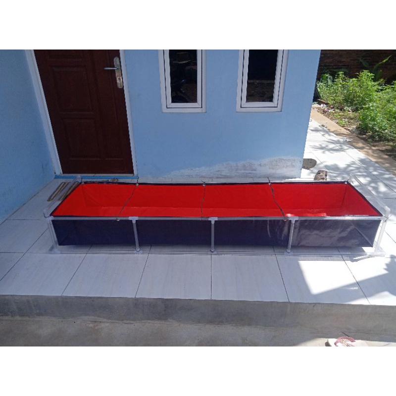 kolam terpal dan rangka 200x50x25