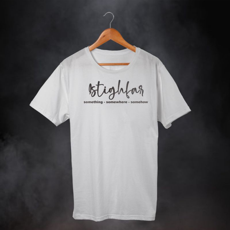 Kaos Dakwah Islami ISTIGHFAR. Baju Santri Religi Tshirt