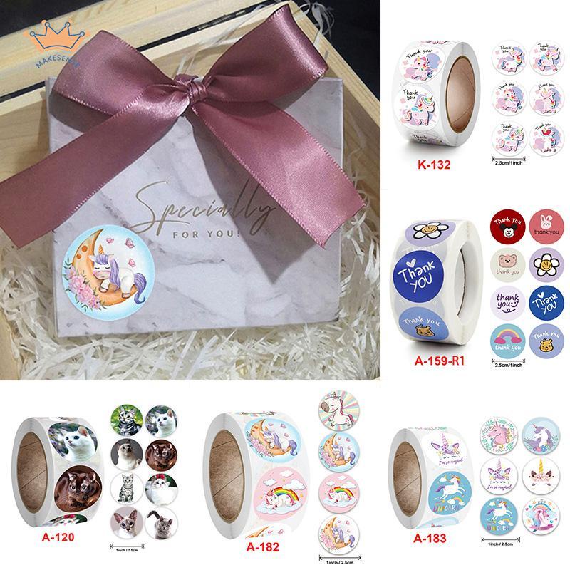 

Anak-anak Kartun Lucu Stiker Menyenangkan Liburan Manual DIY Dekoratif Penyegelan Stiker Terima Kasih Tag MK