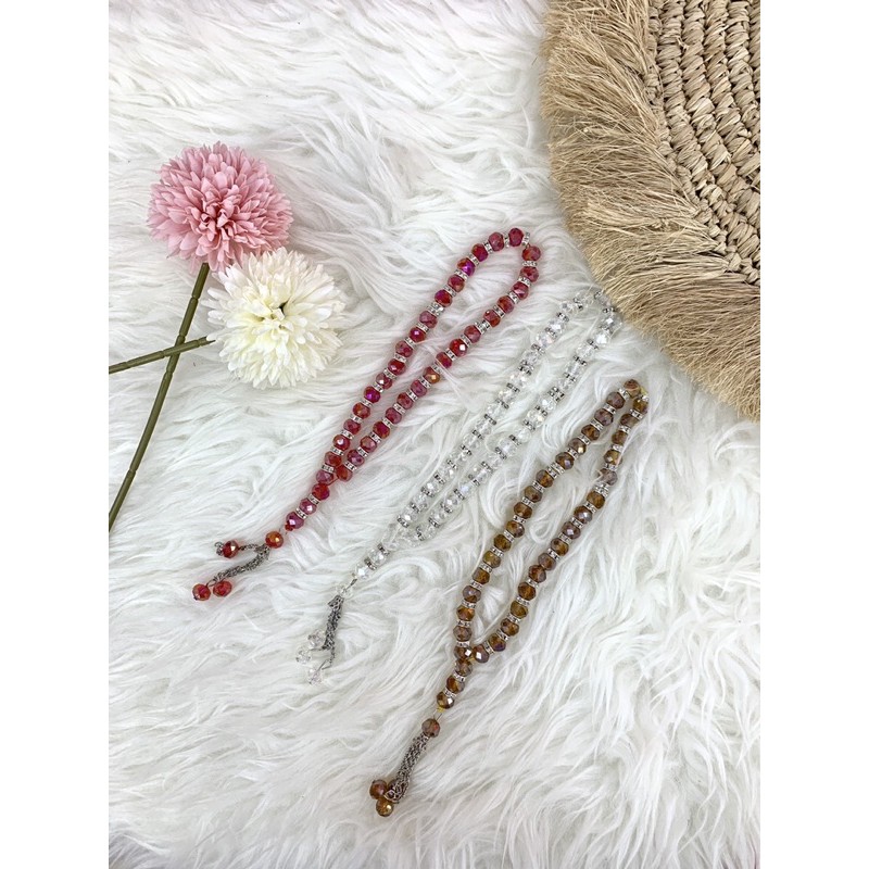 Tasbih crystal 33 , Tasbeh 33 , tasbih batu