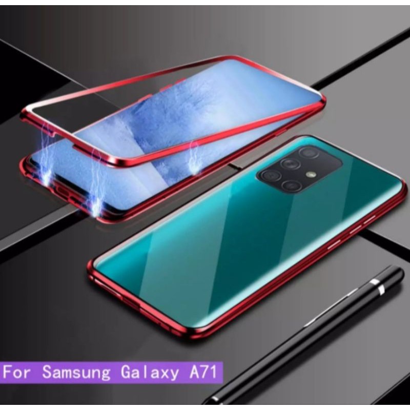 Case Magnet Magnetic Glass Casing Metal Samsung Galaxy A71 2020