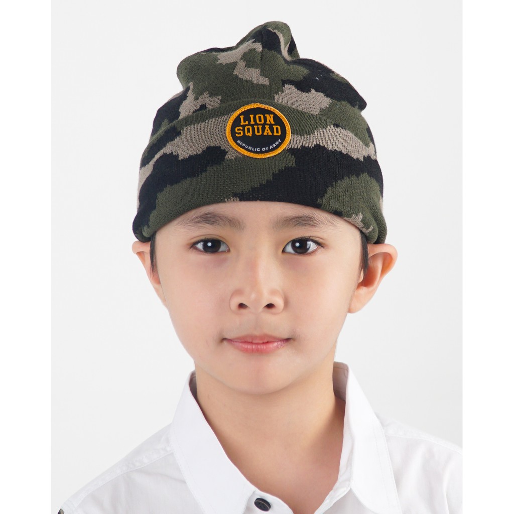 Twist Kids - Clovis C ,Topi Rajut Anak Laki-Laki Warna Army