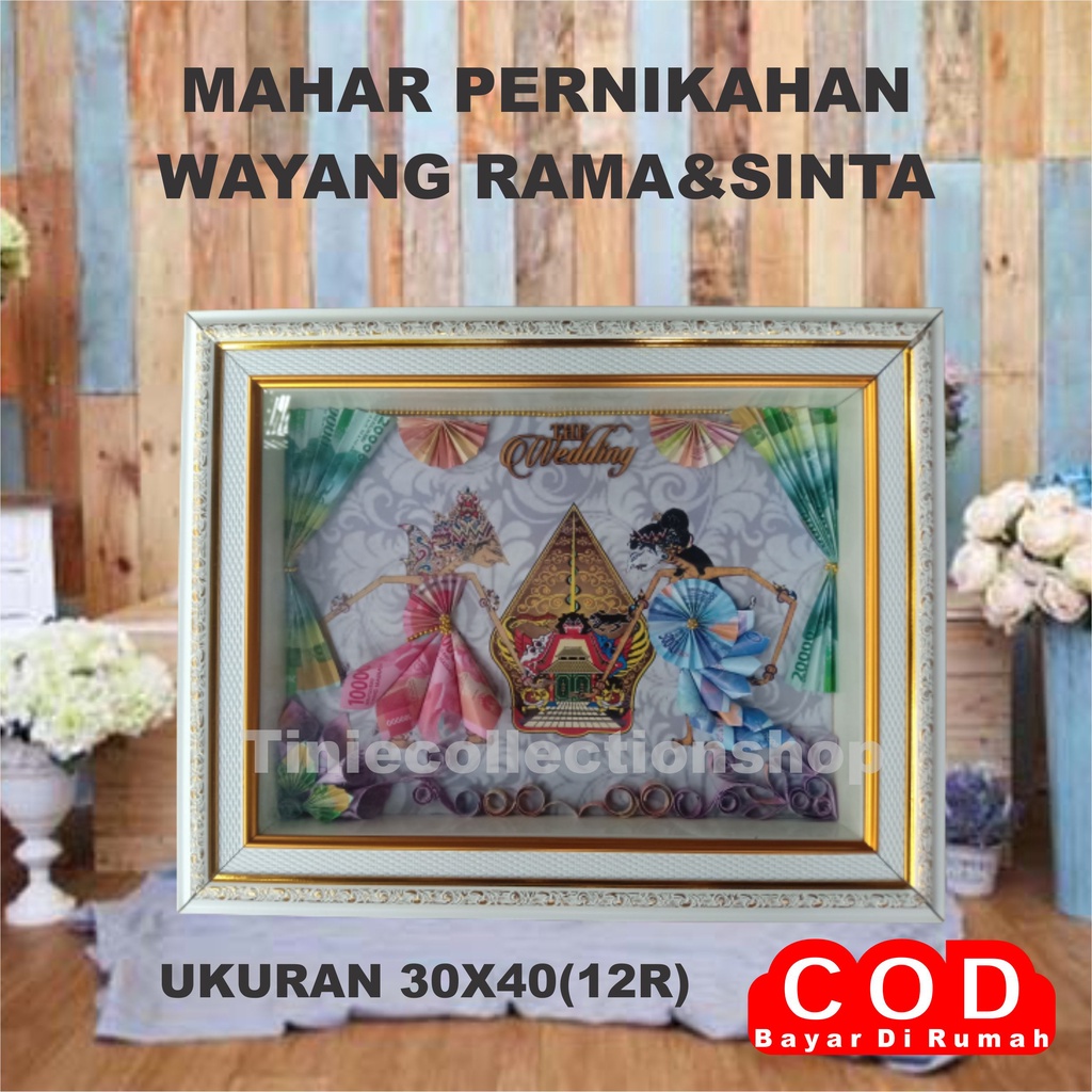 COD Mahar Wayang,Mahar Masjid Jam Hidup,Mahar Murah Bisa Request Desain,Tanggal&Nama Pasangan