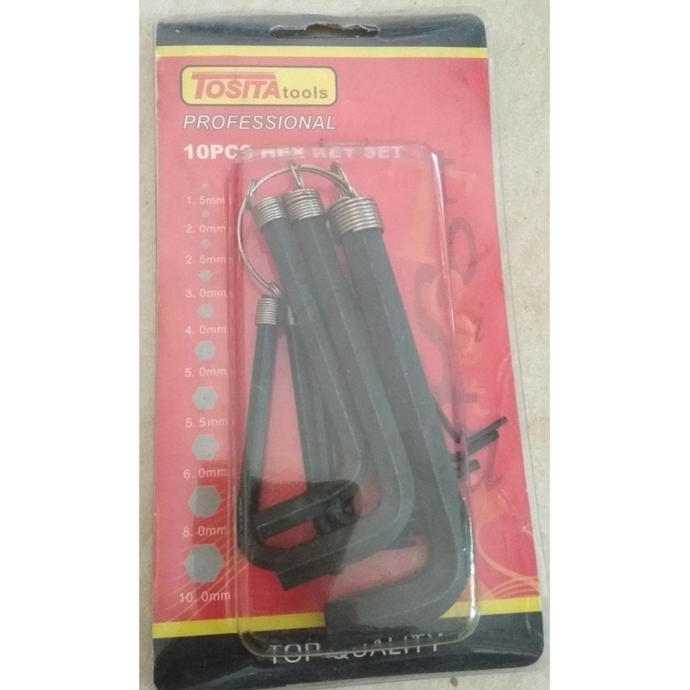 KUNCI L 10 SET TOSITA HITAM
