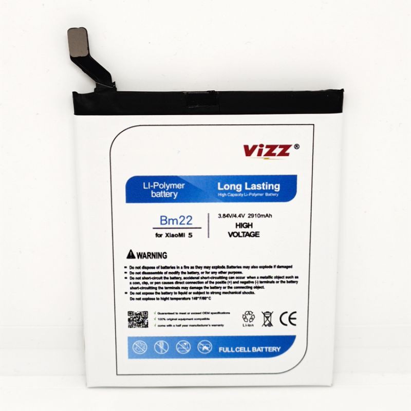 Baterai Batre Vizz Xiaomi Mi5 / Mi5 Prime / BM22 Original Vizz