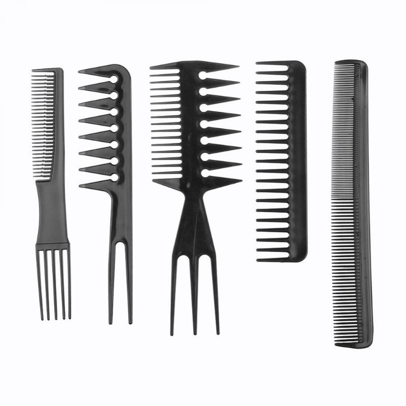 Sisir Rambut Salon Hair Comb 10 Set / Alat Sisir Pangkas Barbershop Komplit