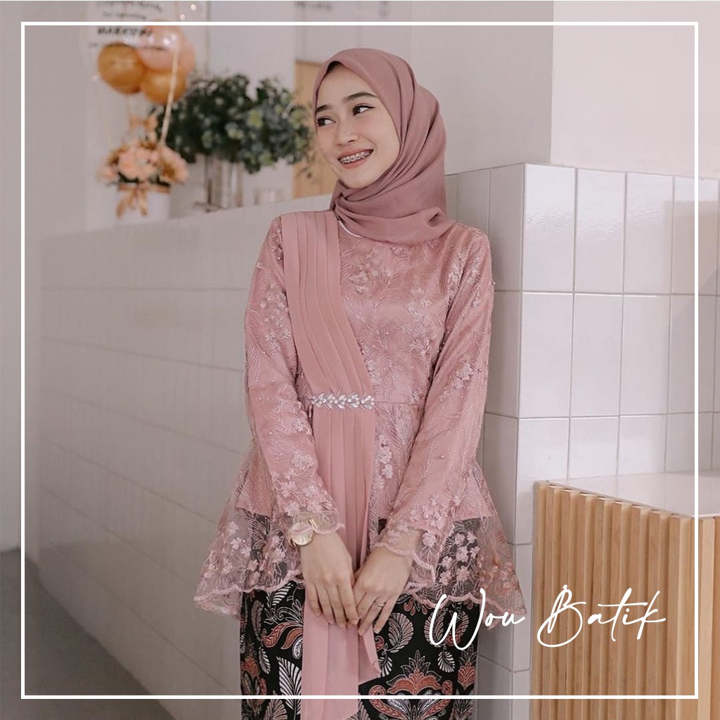 Maura Couple - Sania Ruffle Batik Couple ori Ndoro jowi DNT Garansi Termurah Shopee - BATIK Couple