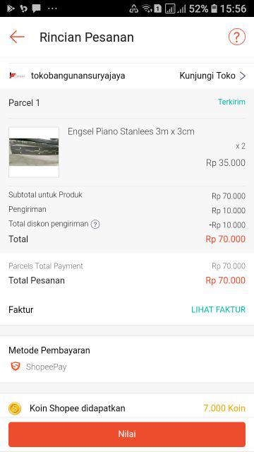 Engsel Piano Stanlees 3m X 3cm