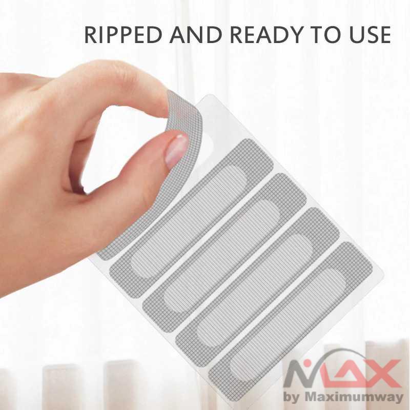 Penutup lubang Anti Nyamuk, Penambal Kawat Nyamuk Didida Net Penghalang Serangga Nyamuk Anti-insect Tape Patch 5PCS FF54 Warna Silver