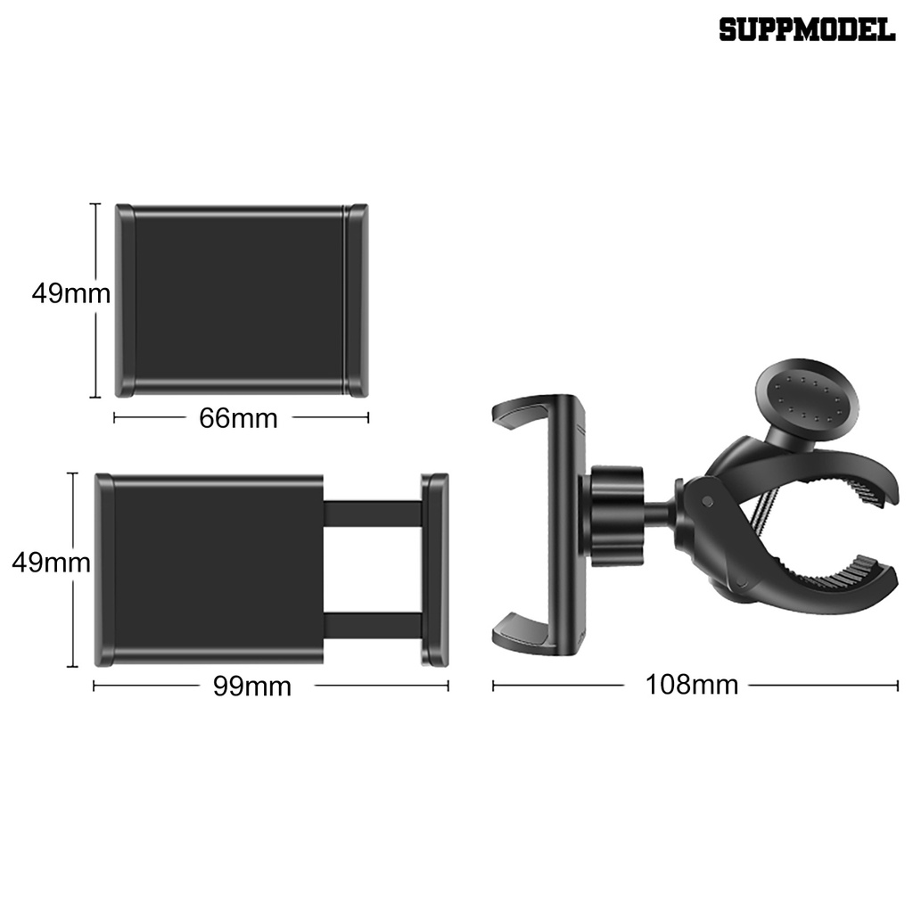 Sdl Mount Holder Hp / Gps Universal Bentuk Bola Anti Goyang Untuk Stang Sepeda / Motor