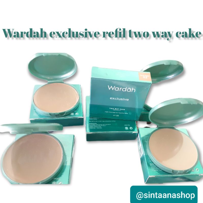 Wardah Exclusive Two Way Cake refill | Bedak Padat Wardah | Wardah Exclusive Two Way Cake