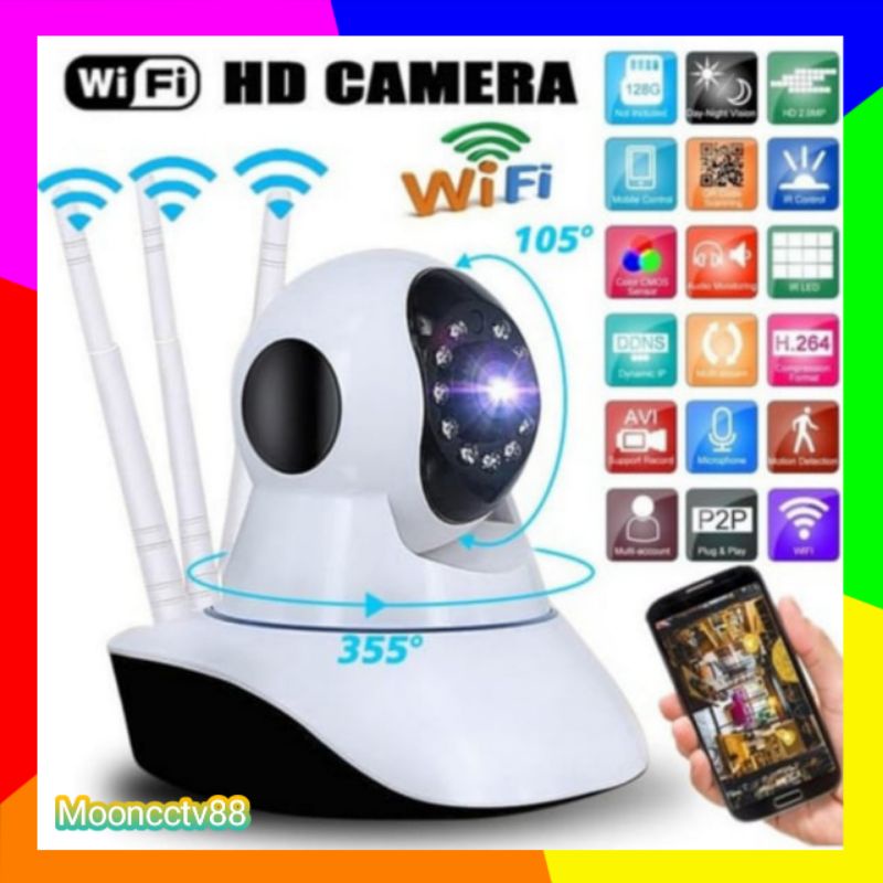 IP CAMERA V380 PRO WIRELESS 1080P CCTV 8MP WIFI INFRARED NIGHT VISION