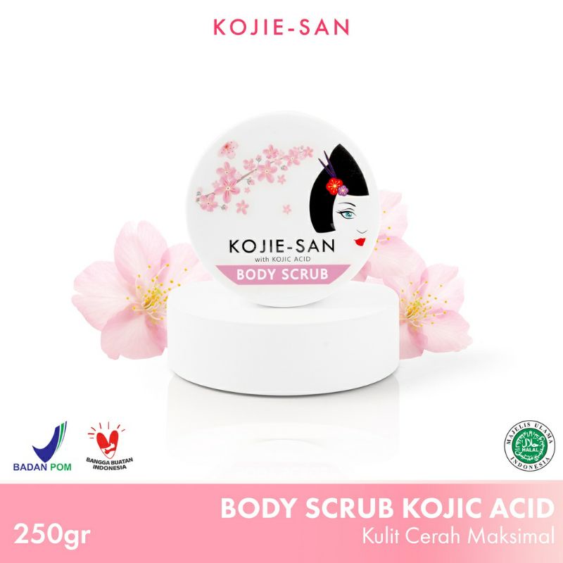 KOJIE SAN BODY SCRUB GOAT MILK/KOJIC/GLOW 250GR [𝗕𝗣𝗢𝗠]