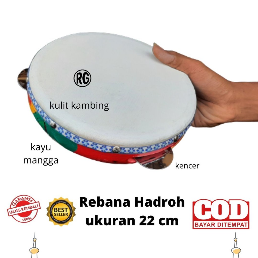 Rebana Alat Musik Terbangan Untuk Anak Diameter 22 cm rebana anak