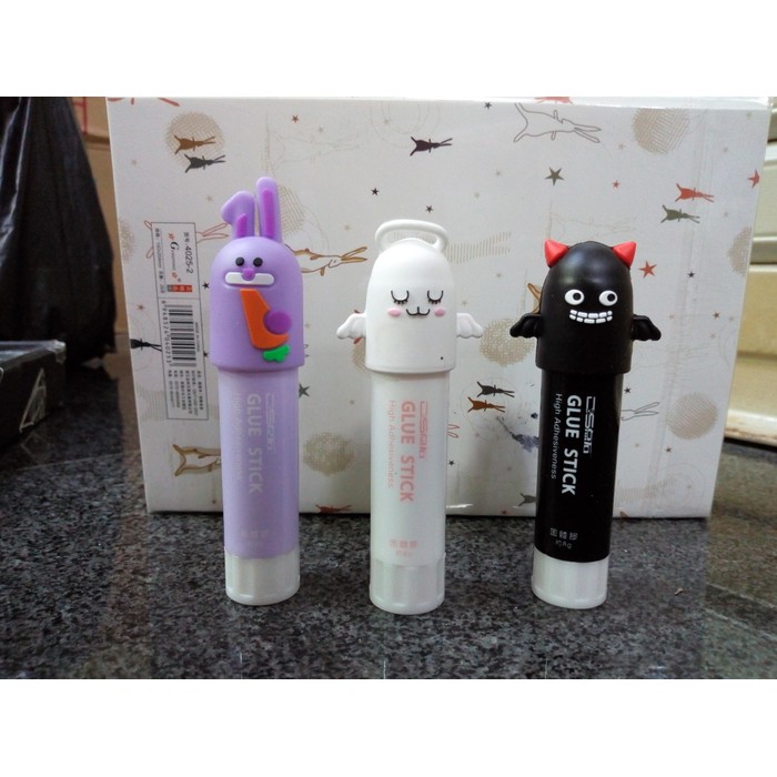 

Glue stick angel devil rabbit lem kertas lem lucu