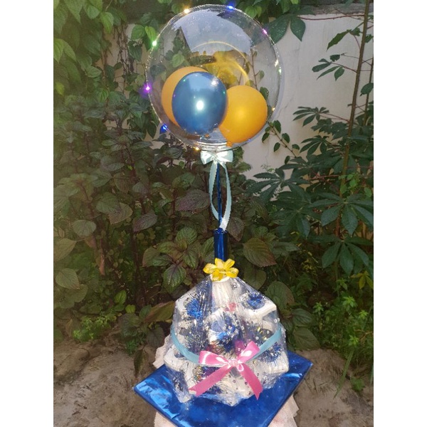 

Jasa pembuatan Buket Balon Kado (Hanya wrapping balon +lampu)