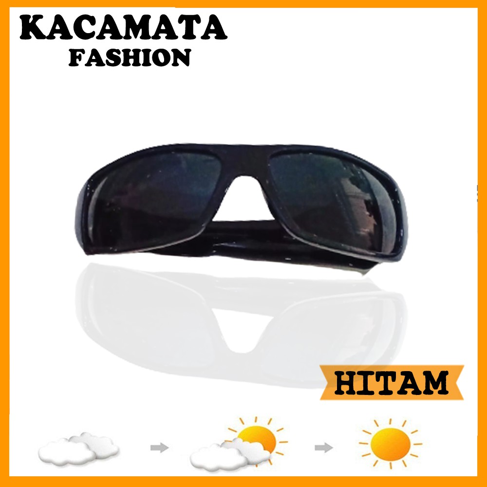 Kacamata Hitam Fashion Pria Wanita Simpel Sunglasses Sprot Kaca Mata Hitam Gaya Trendy