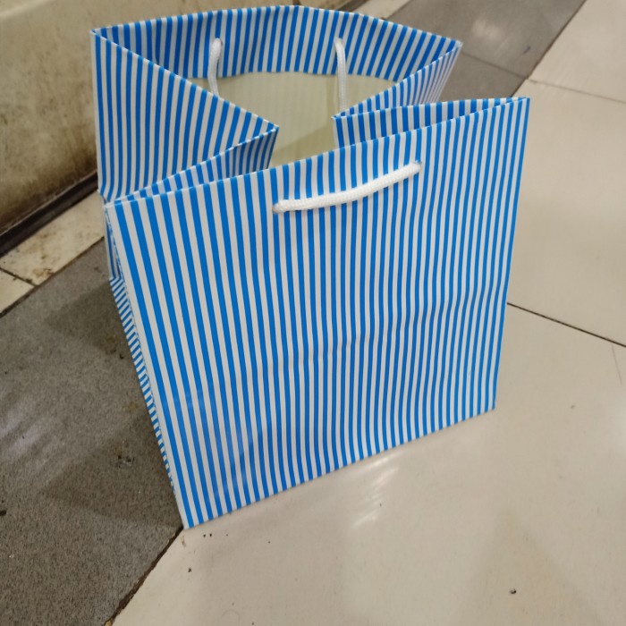 

✨ BISA COD ✨ paper bag buat nasi kotak 20 garis new isi 12 pcs