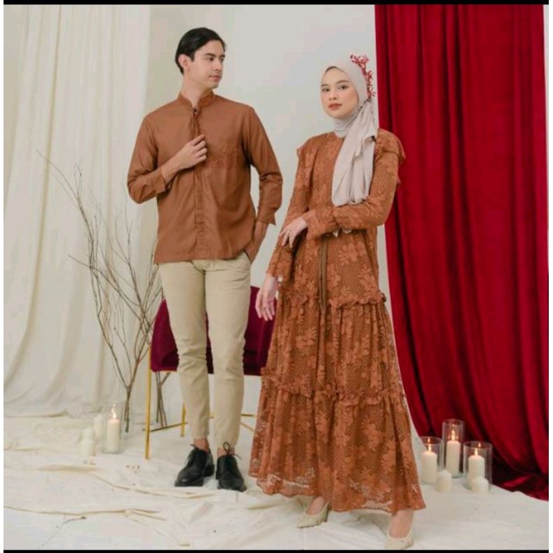 Dress Raya | Dress brukat |Dress pesta by Gamaleea | Ghaisani hijab id