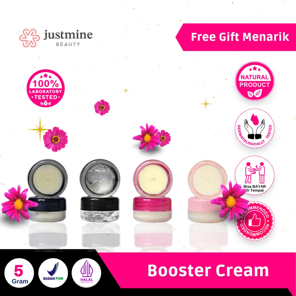 Justmine Beauty Booster Night Cream 5g | Cream Malam Booster