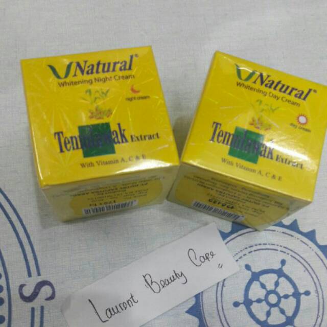 

Cream temulawak V natural siang malam bpom