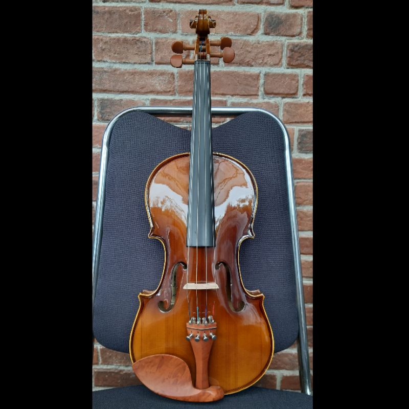 Biola Violin Pemula Beginner Shifen 401 Upgrade Tailpiece Fine Tuner Fitting Up Bridge Soundpost