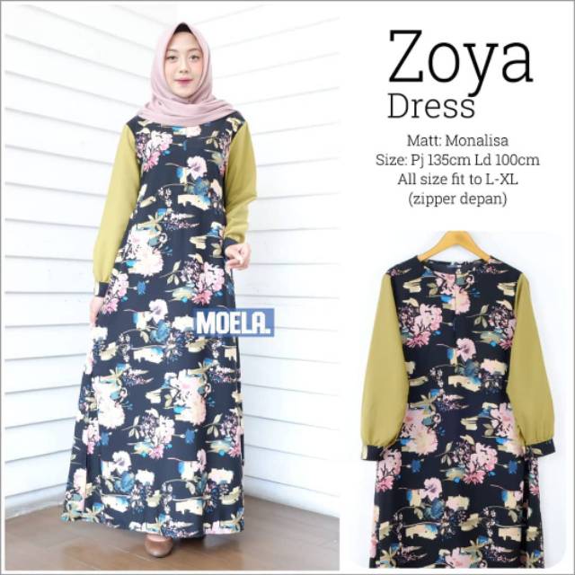 Zoya dres // dress monalisa // dress cantik